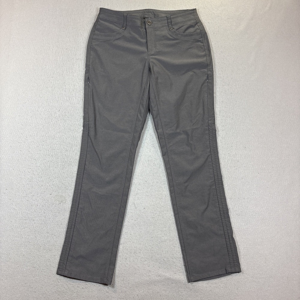 Kuhl Trekr Cargo Pants Womens 8 Regular Grey Performance Hiking Outdoor Utility